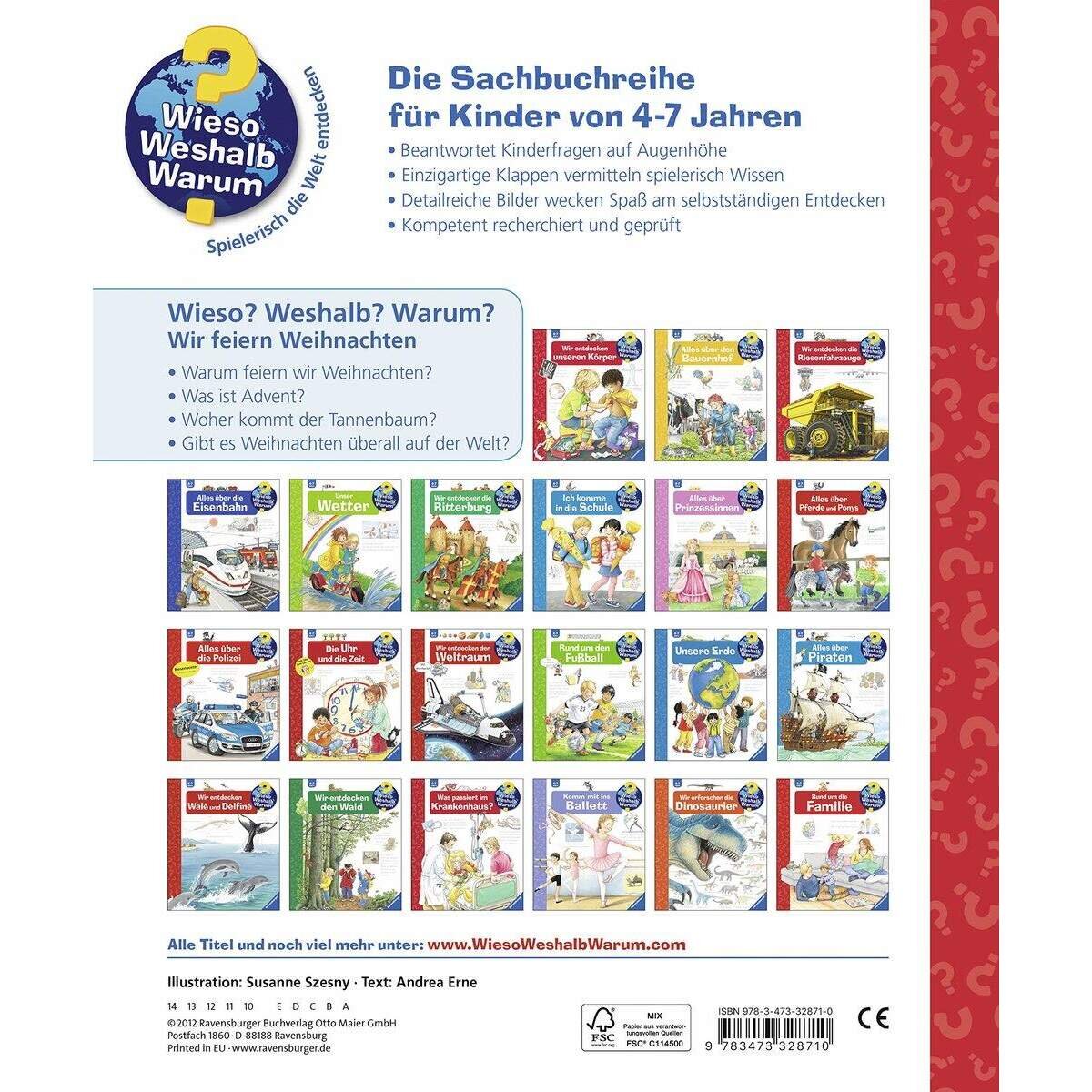 Ravensburger Wieso? Weshalb? Warum? Band 34: Wir feiern Weihnachten