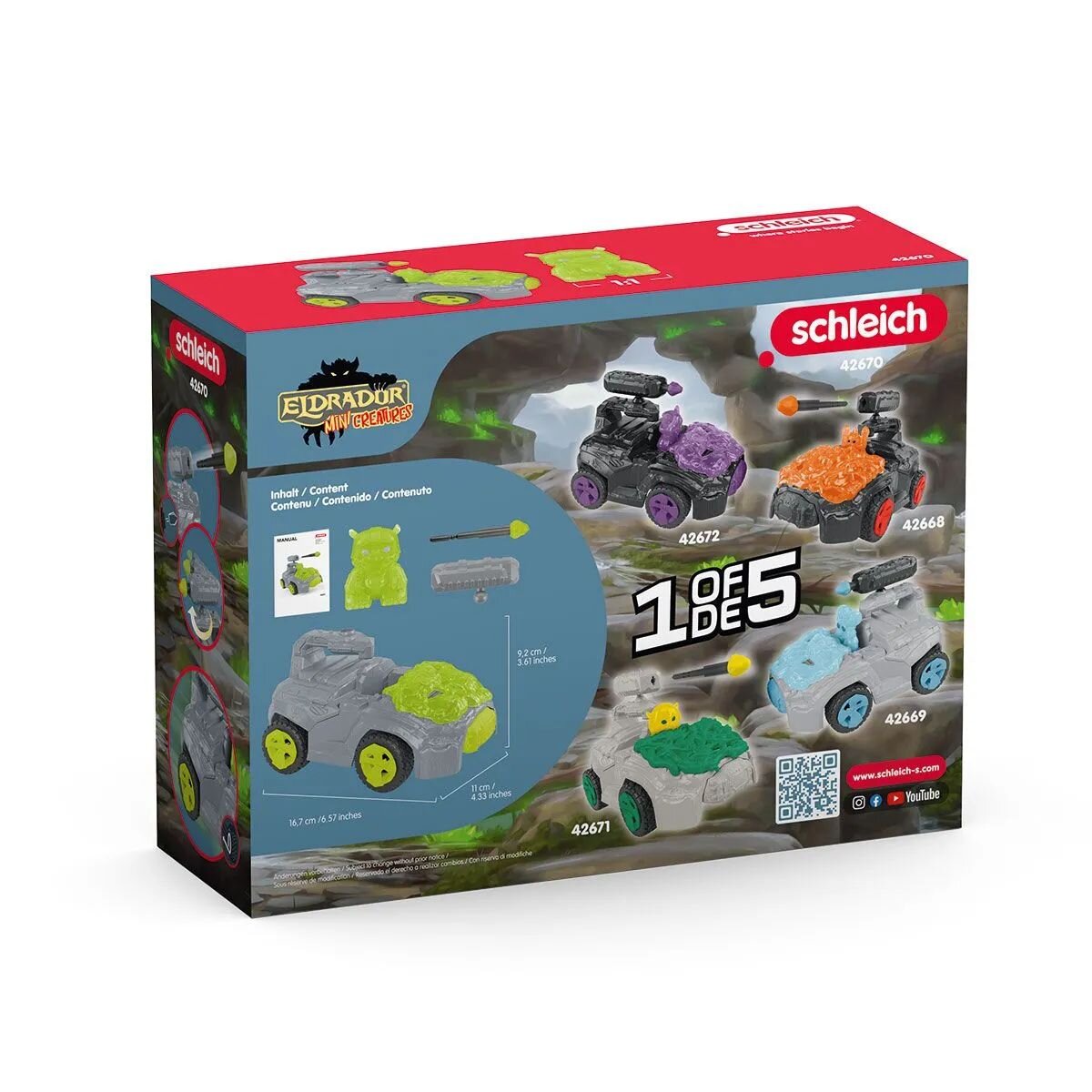 Schleich® 42670 Eldrador® Stein-Crashmobil mit Mini Creature