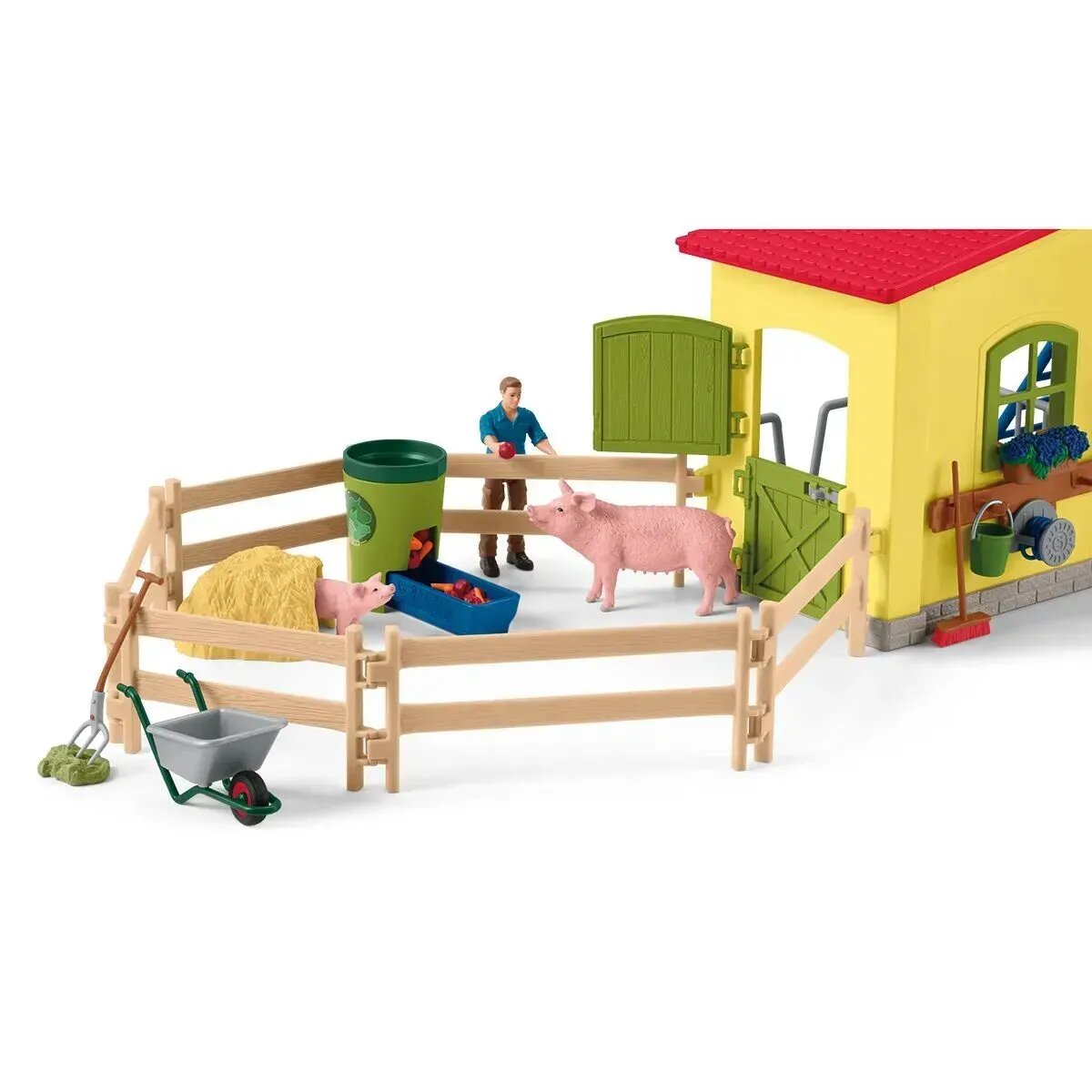 schleich® FARM WORLD 42605 Großer Stall mit Tieren und Zubehör