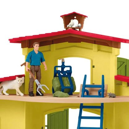 schleich® FARM WORLD 42605 Großer Stall mit Tieren und Zubehör