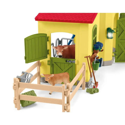 schleich® FARM WORLD 42605 Großer Stall mit Tieren und Zubehör