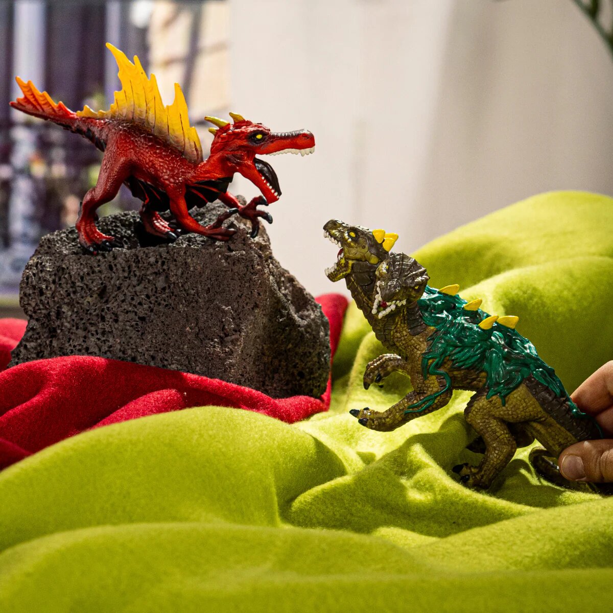 schleich® Feuersaurier gegen Dschungelechse 30,5 x 16 x 18 cm