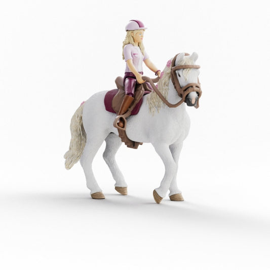 Schleich Horse Club Sofia und Pferd Blossom 13 cm