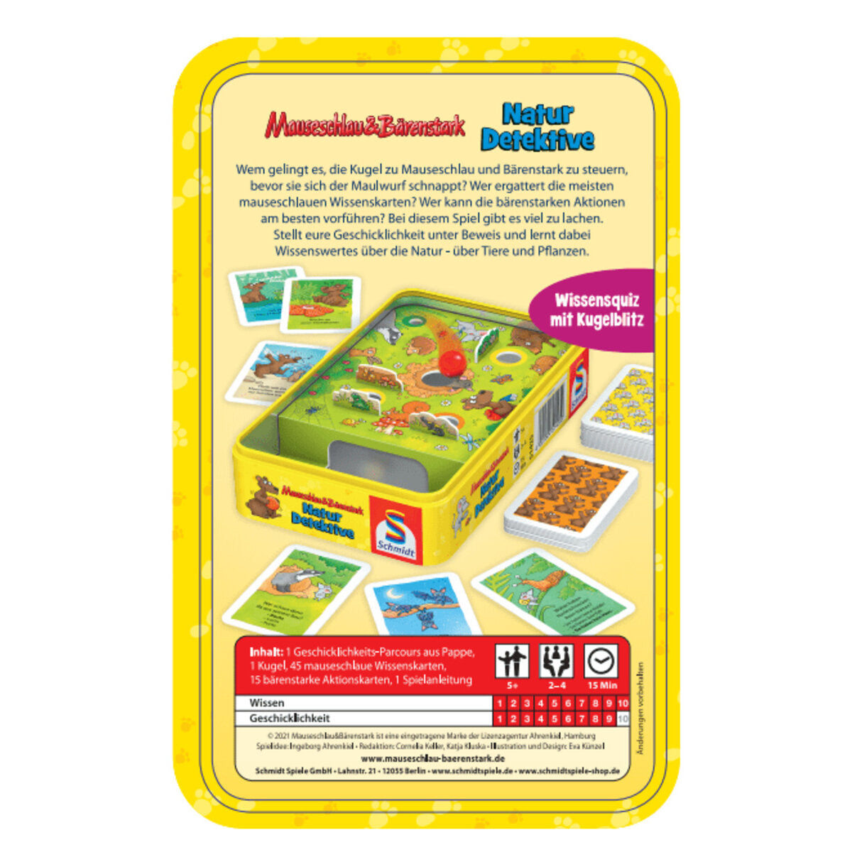 Schmidt Spiele Mauseschlau & Bärenstark, Naturdetektive