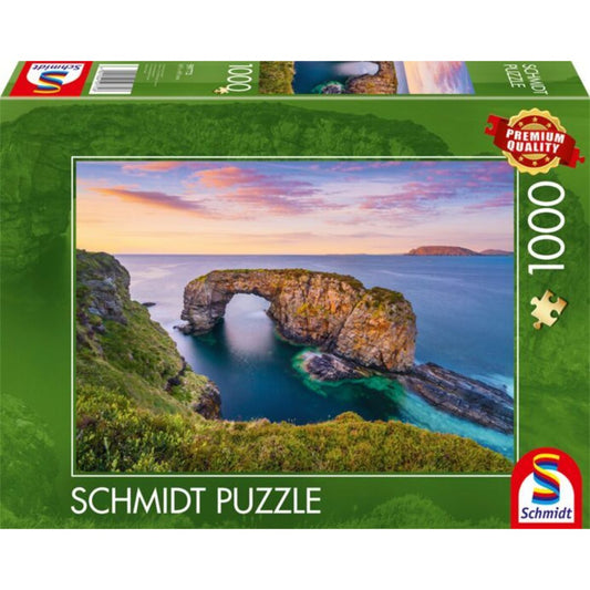 Schmidt Spiele Puzzle - Ireland, Co.Donegal, Fanad, Great Pollet Sea Arch, 1000 Teile