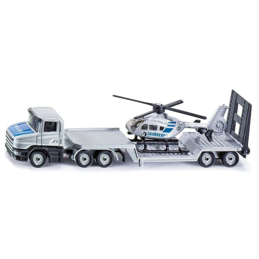 SIKU 1610 ÖAMTC Tieflader mit Helikopter