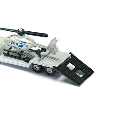 SIKU 1610 ÖAMTC Tieflader mit Helikopter