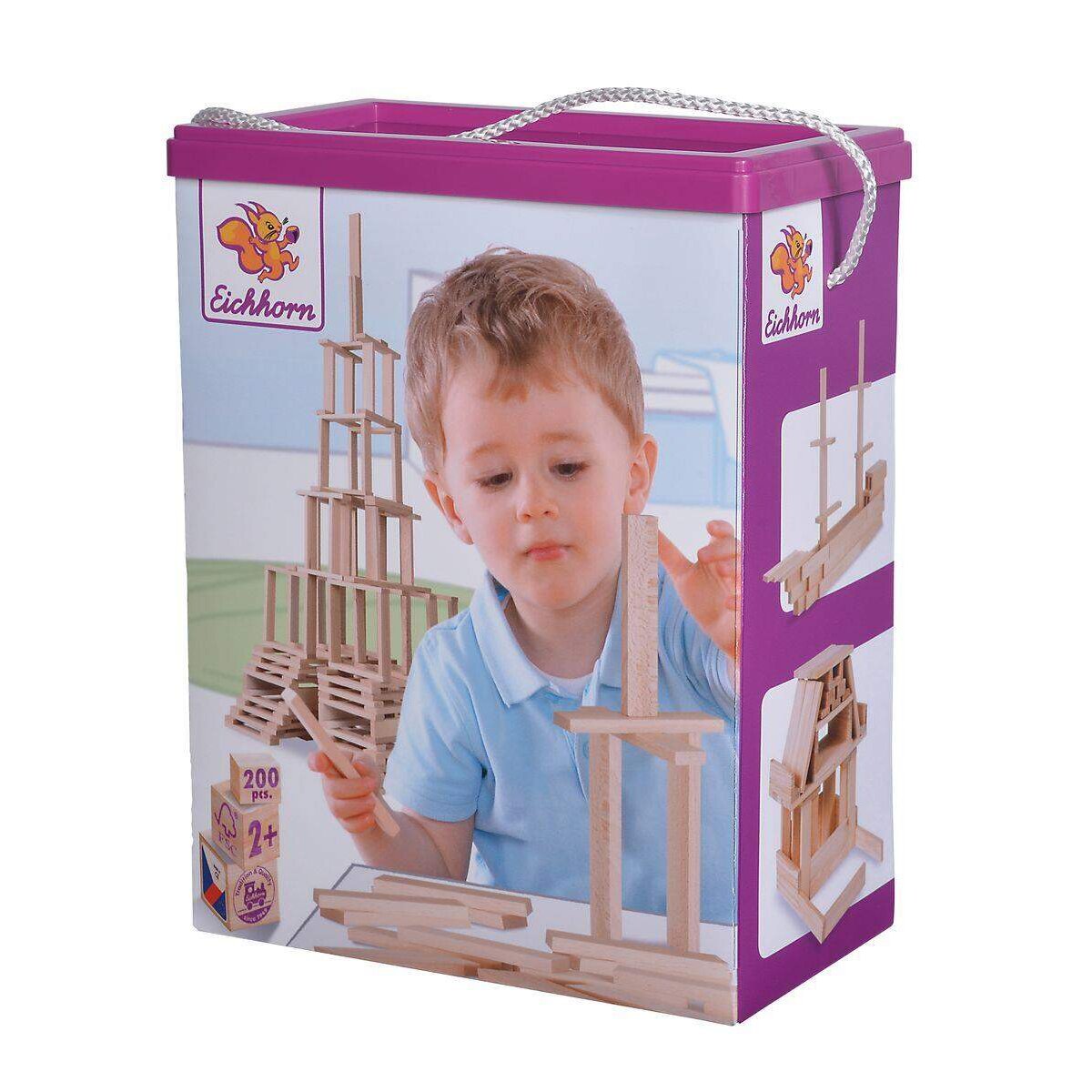 Simba Eichhorn Holzbaukasten, 200 Teile