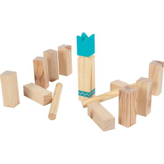 small foot Wikingerspiel Kubb kompakt „Active“ mit umweltfreundlichen Baumwollbeutel