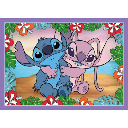 Trefl 4 in 1 Puzzle 35, 48, 54, 70 Teile –  Lilo & Stich