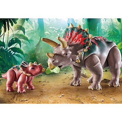 PLAYMOBIL® 71821 Dinos Triceratops mit Jungtier