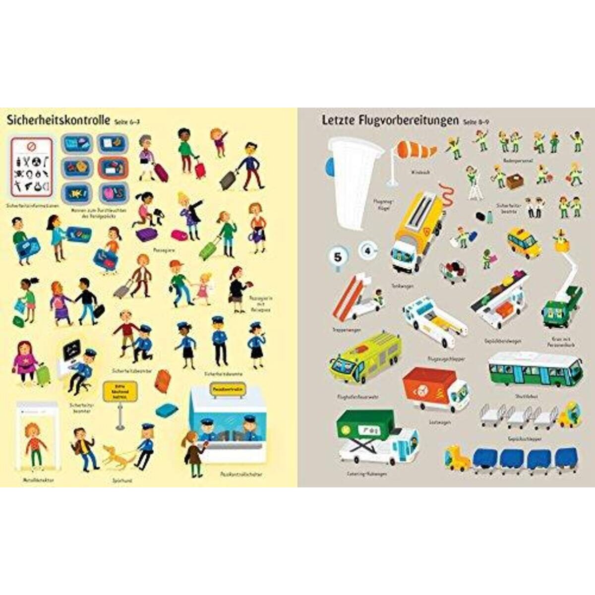 Usborne Verlag Mein erstes Stickerbuch: Am Flughafen