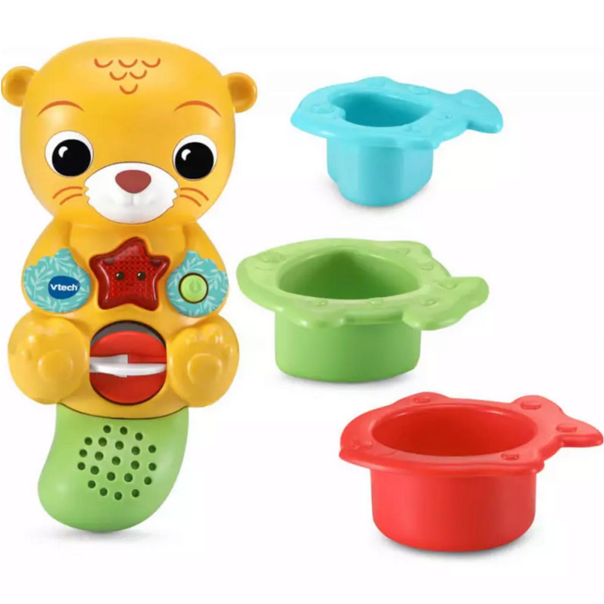 VTech Baby Badespaß Otter 3 gesungene Lieder und 15 Melodien batteriebetrieben