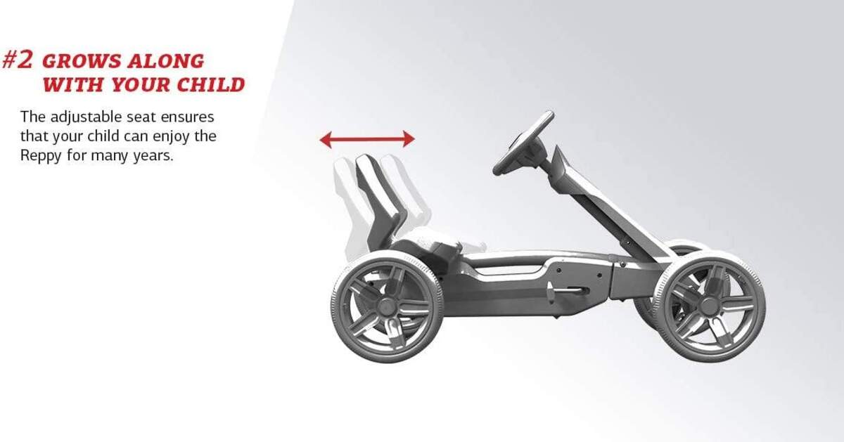 Berg Pedal-Gokart Reppy Roadster mit soundbox
