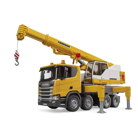 BRUDER® Scania Super 560R Liebherr Kran-LKW mit L+S Modul