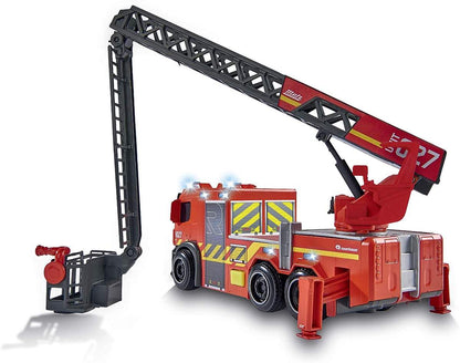 Dickie Toys Feuerwehrauto mit Drehleiter, Licht und Sound