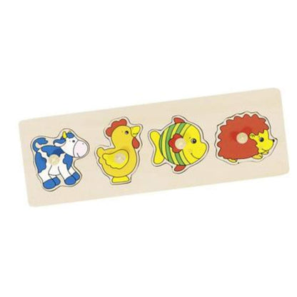 goki Steckpuzzle Holz, sortiert