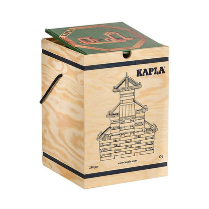 KAPLA® 280er KASTEN : 280 Plättchen + 1 Buch grün
