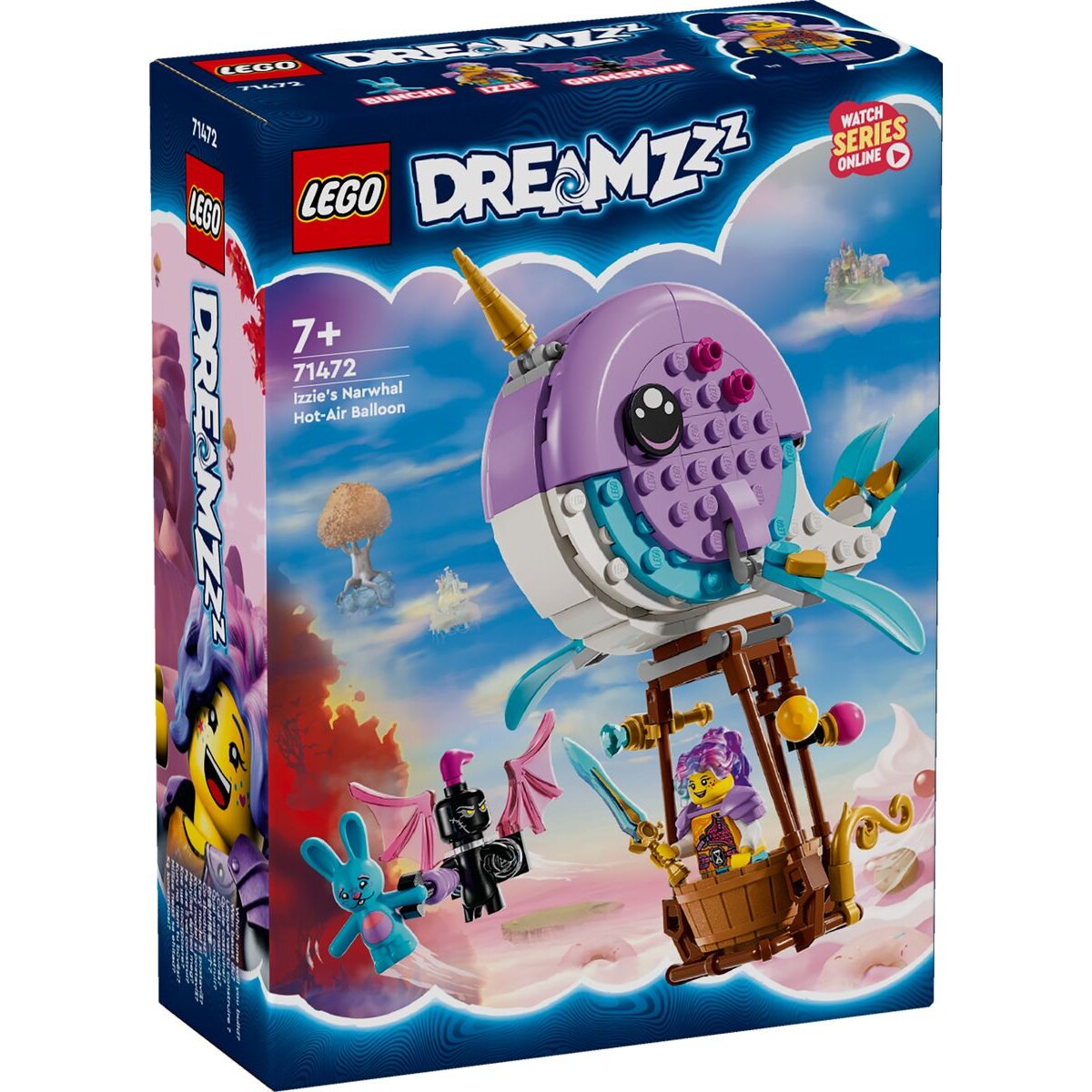 LEGO® DREAMZzz™ 71472 Izzies Narwal-Heißluftballon