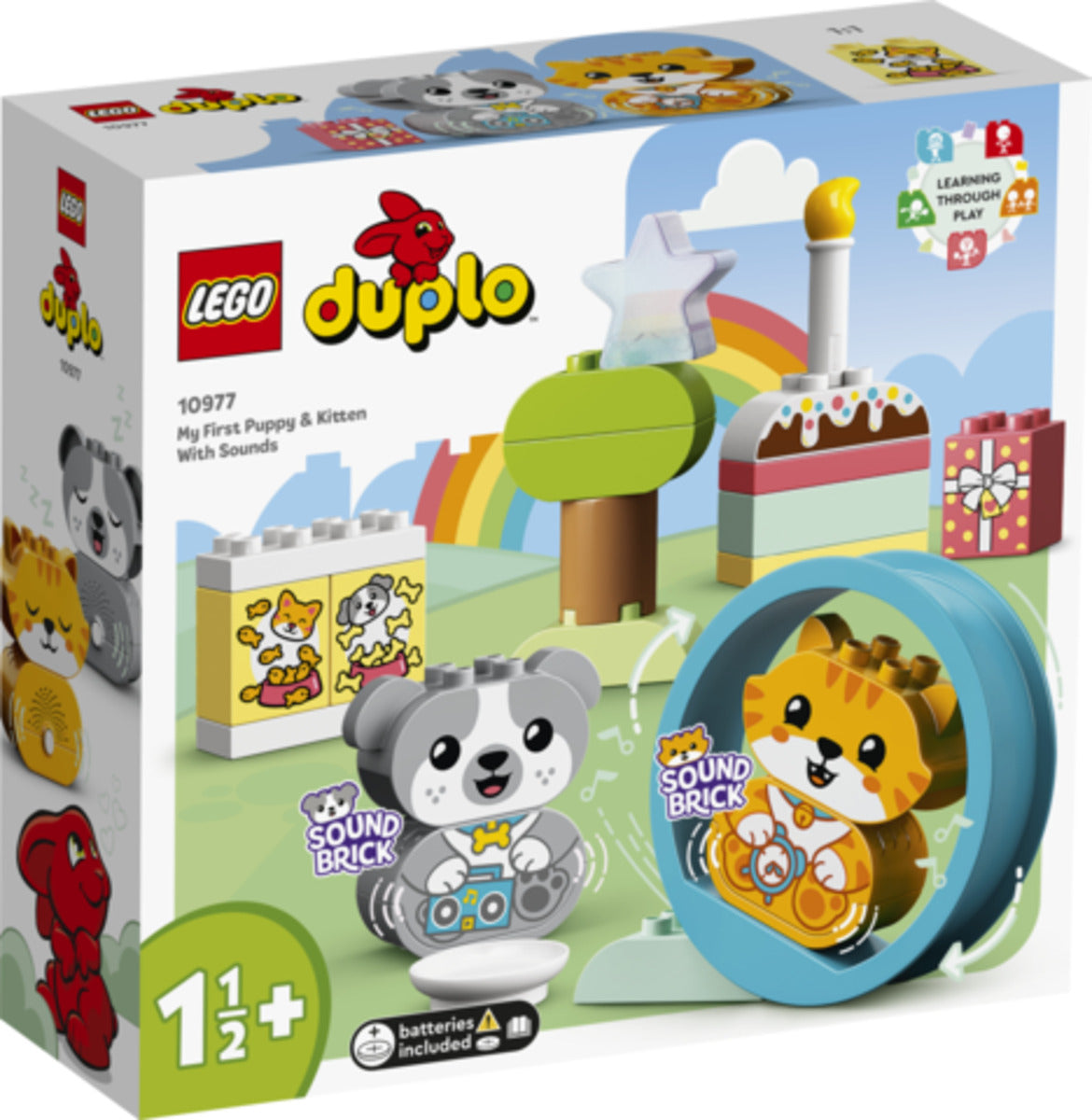 LEGO® DUPLO® Creative Play 10977 Mein erstes Hündchen & Kätzchen – mit Ton