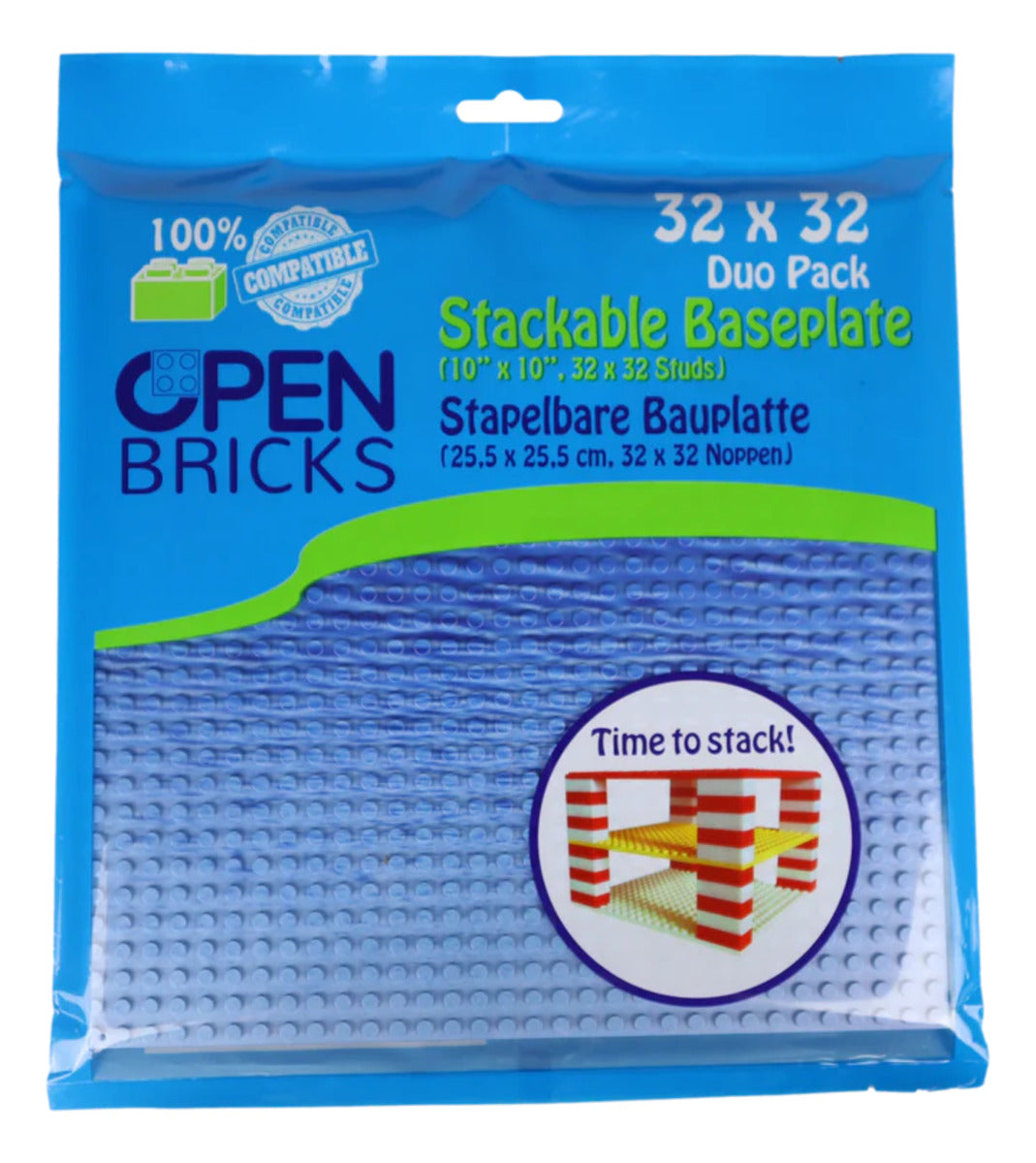 Open Bricks Baseplate 32x32 water [Duo Pack]