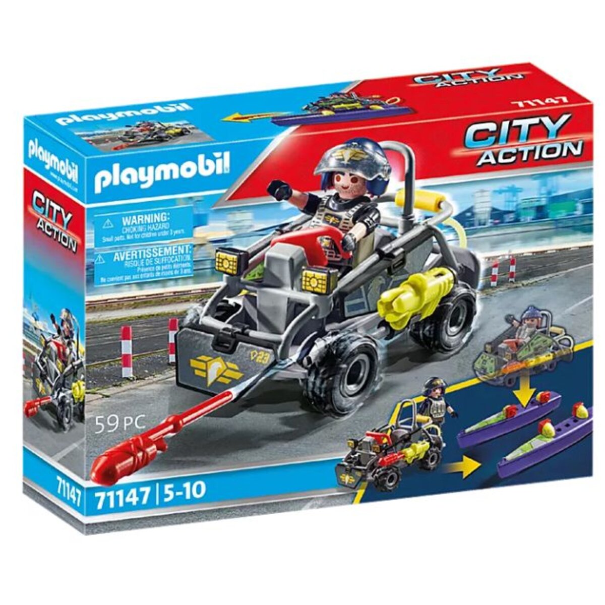 PLAYMOBIL® 71147 City Action - SWAT-Multi-Terrain-Quad