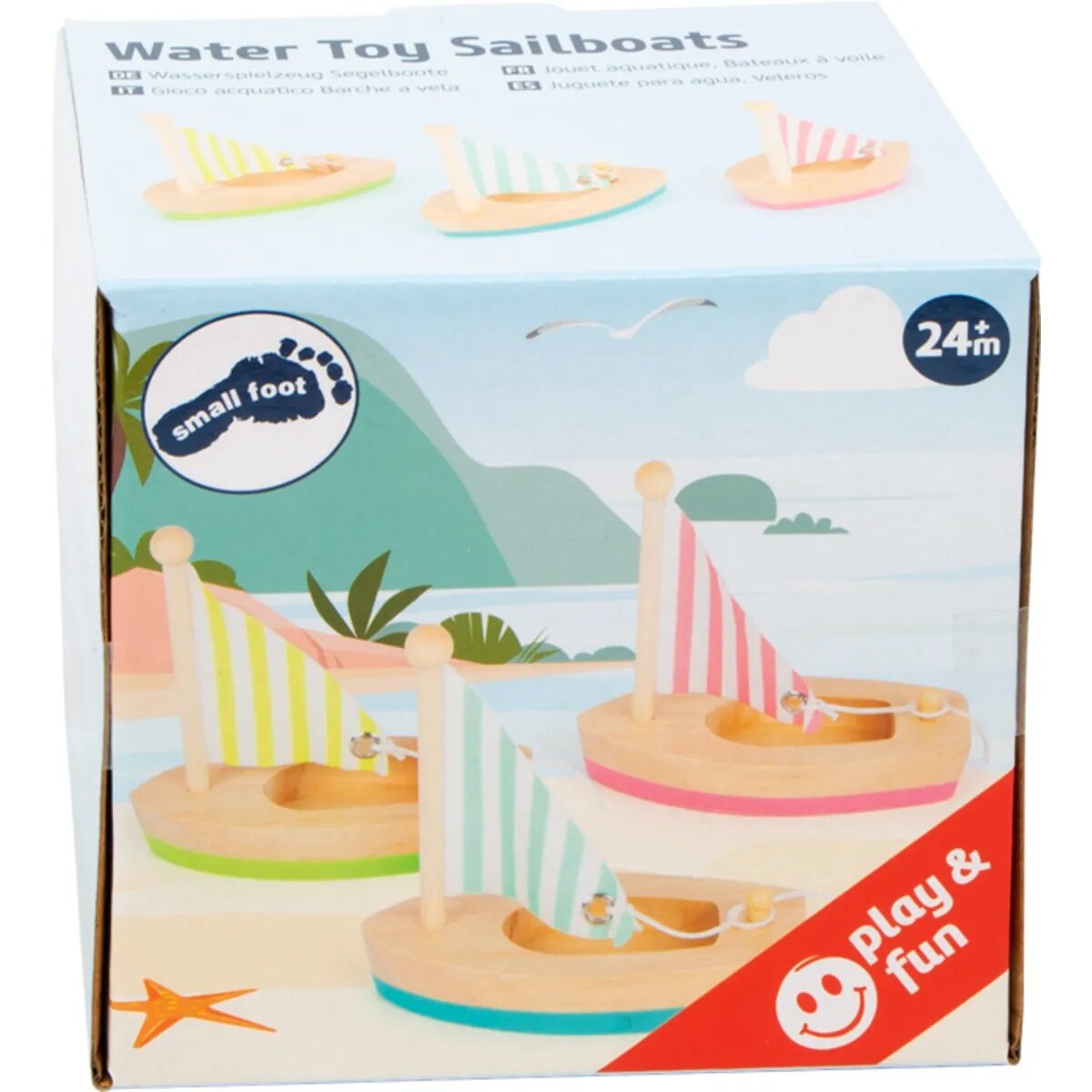 Small foot Wasserspielzeug Segelboote, 3er Set