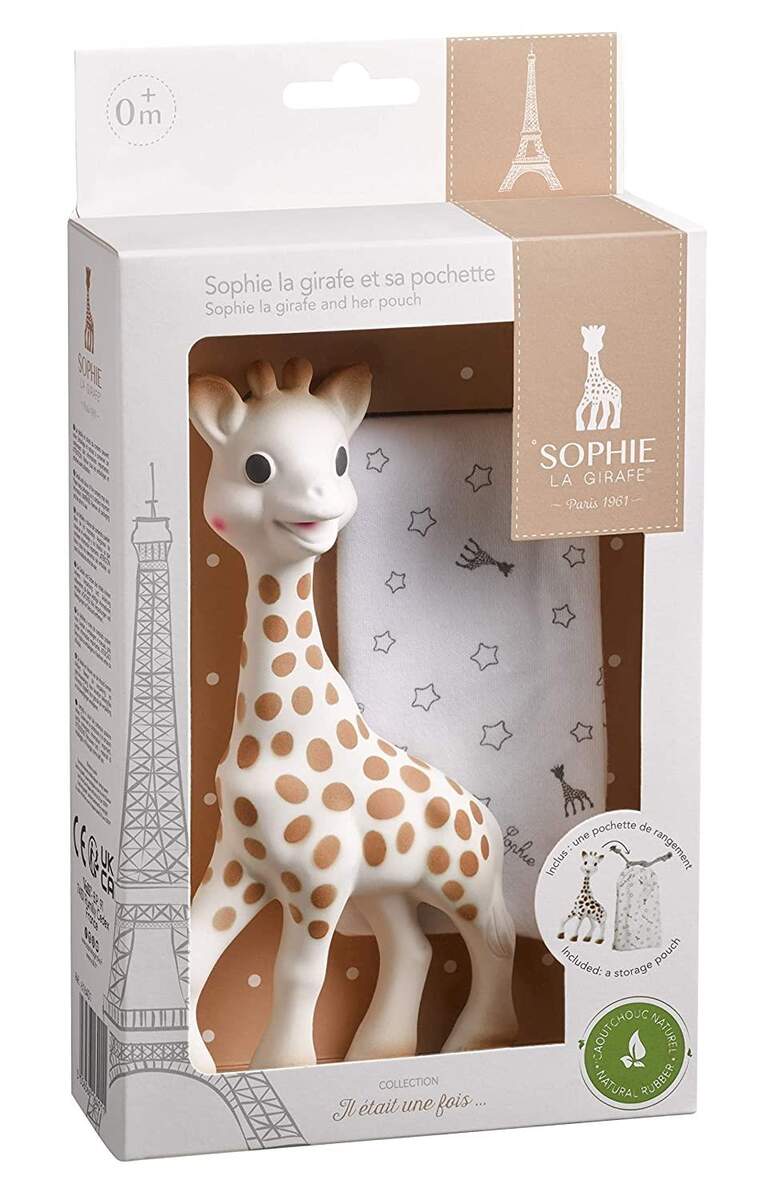 Sophie la Girafe Figur + Aufbewahrungsbeutel