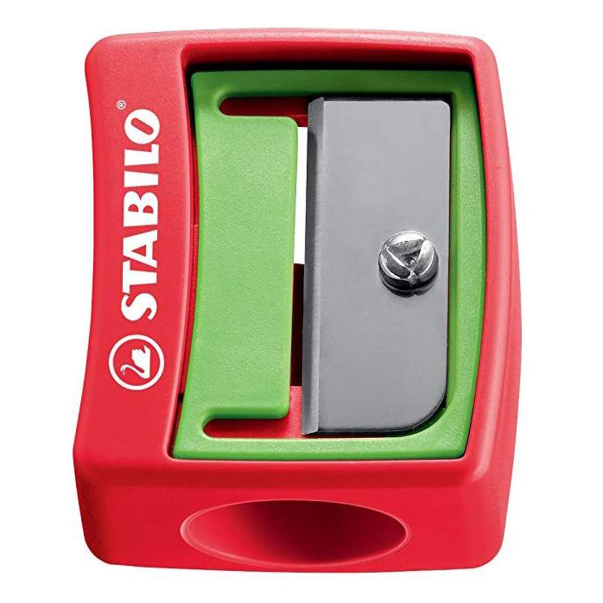 Spitzer - STABILO woody 3 in 1 Spitzer- für extradicke Stifte - 2er Pack - grün/rot, rot/grün