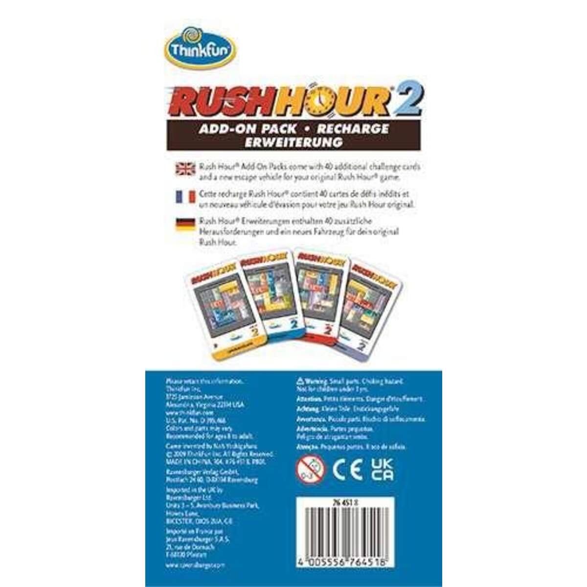 ThinkFun 76451 - Rush Hour 2 - Erweiterung für das original Rush Hour